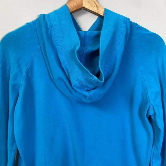 Vintage Nike Long Sleeve Hooded Pullover Sweatshirt Women's Medium Blue Active - Picture 11 of 14